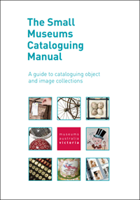 Screenshot of the cover of The Small Museums Cataloguing Manual